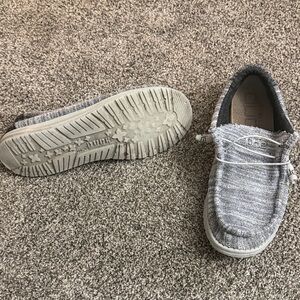 Hey Dude Textured Gray Slip-On Shoes